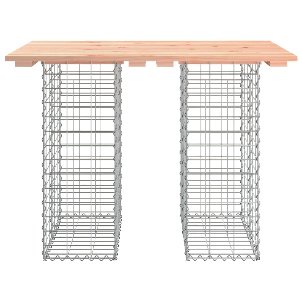 Zahradní lavice gabionový design 100x70x72 cm masivní douglaska