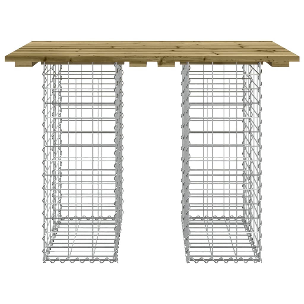 Zahradní lavice gabionový design 100x70x72 cm masivní borovice