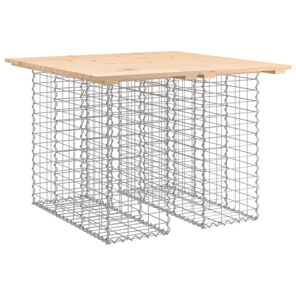 Zahradní lavice gabionový design 100x102x72 cm masivní borovice