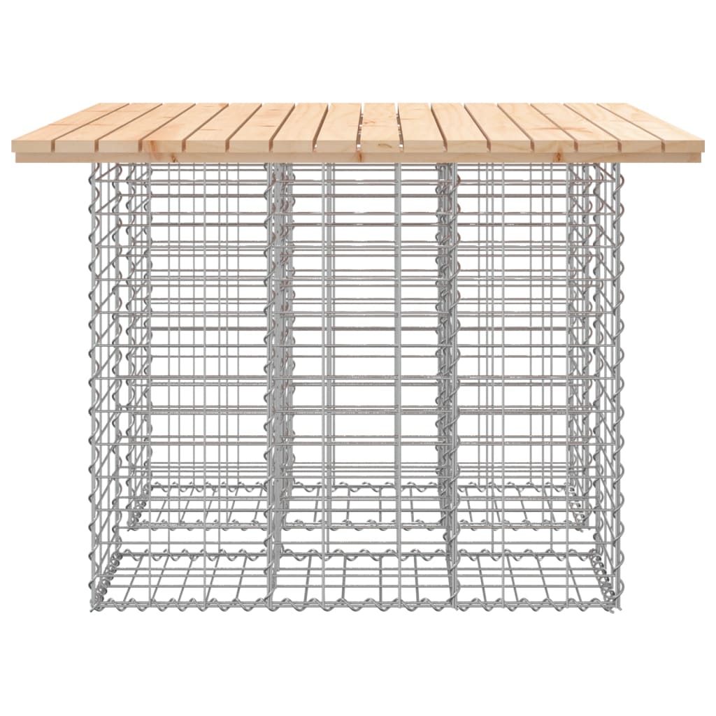 Zahradní lavice gabionový design 100x102x72 cm masivní borovice