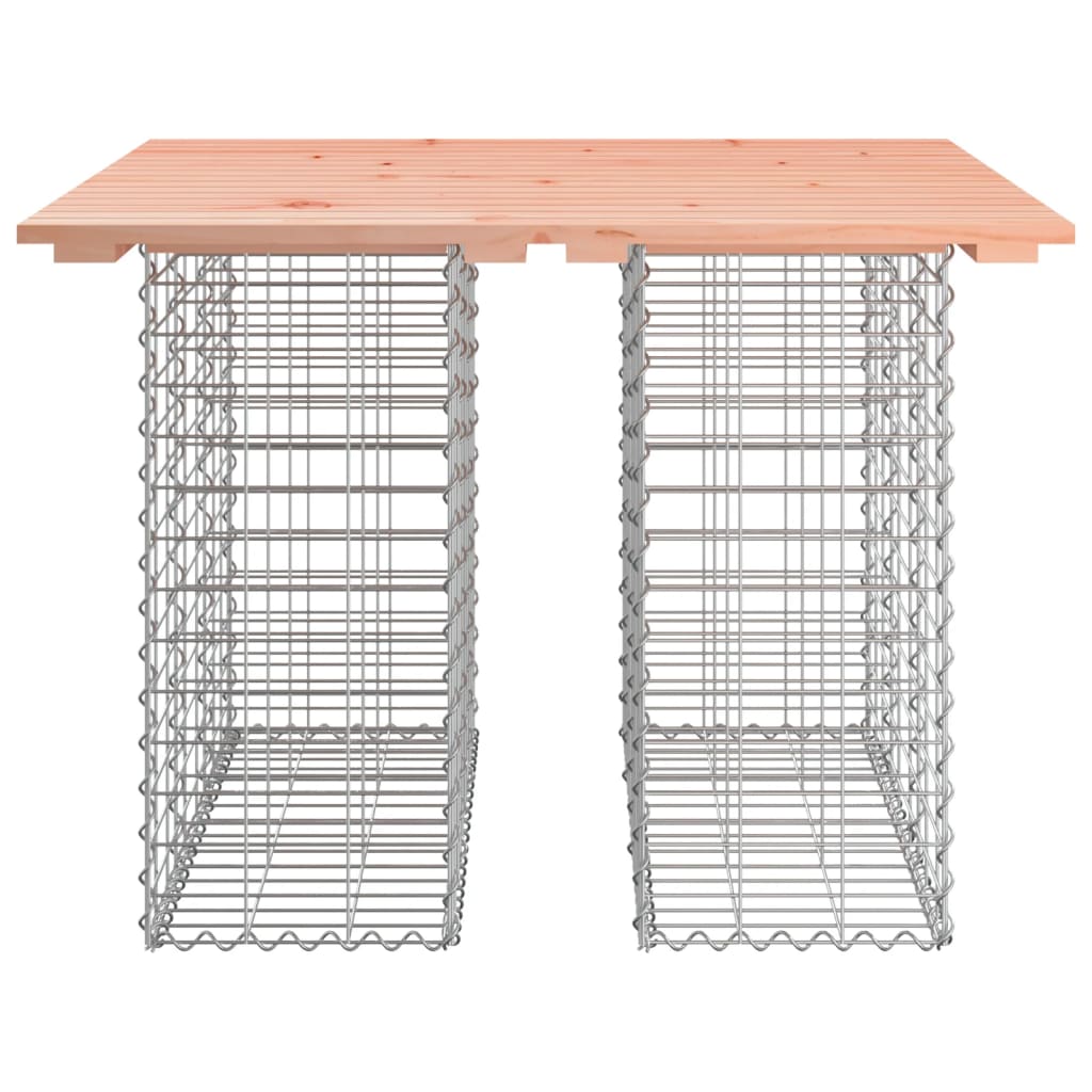 Zahradní lavice gabionový design 100x102x72cm masivní douglaska