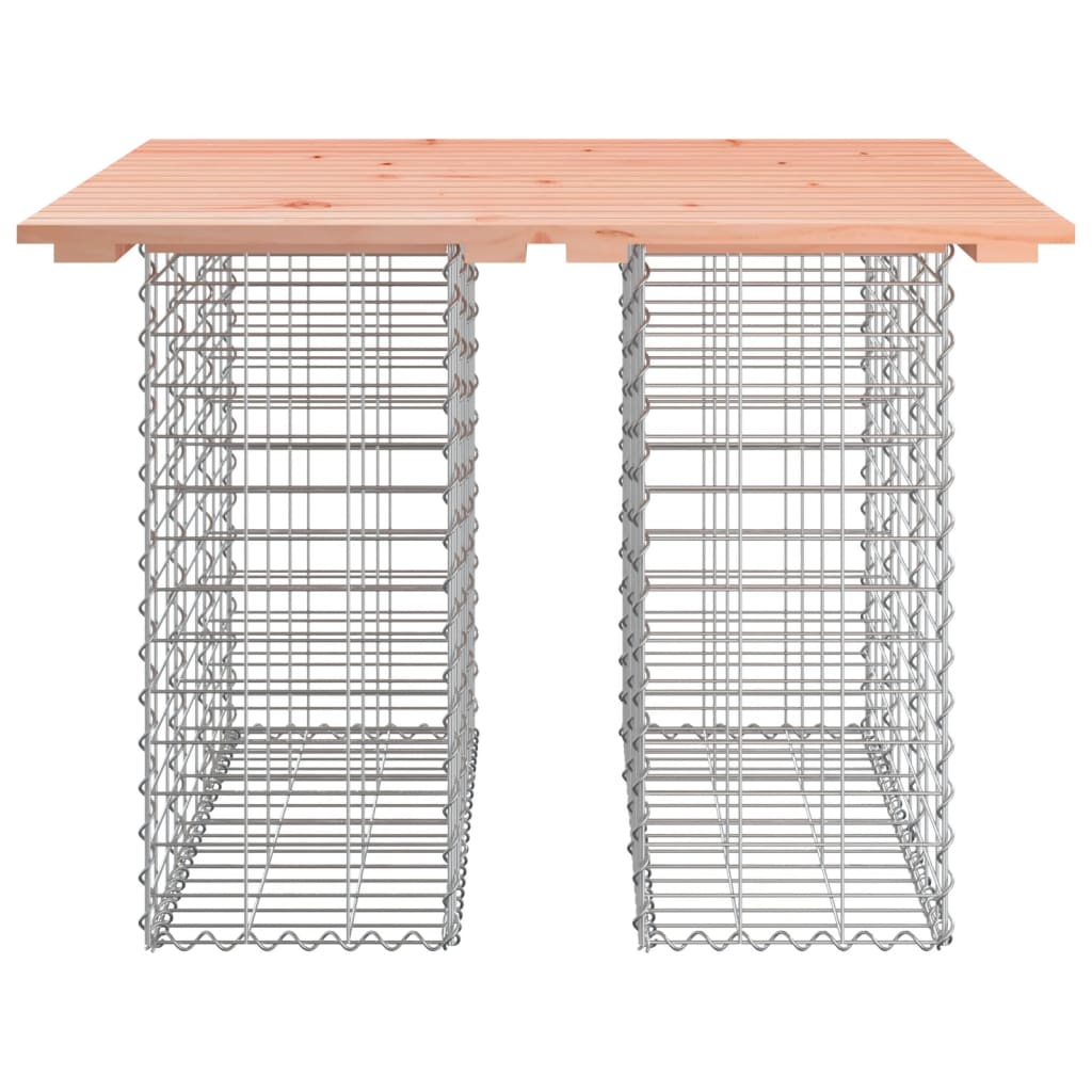 Zahradní lavice gabionový design 100x102x72cm masivní douglaska