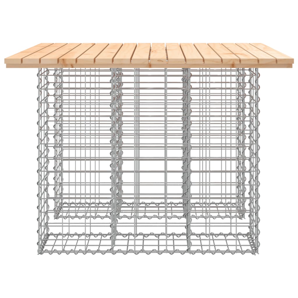 Zahradní lavice gabionový design 100x102x72 cm masivní borovice