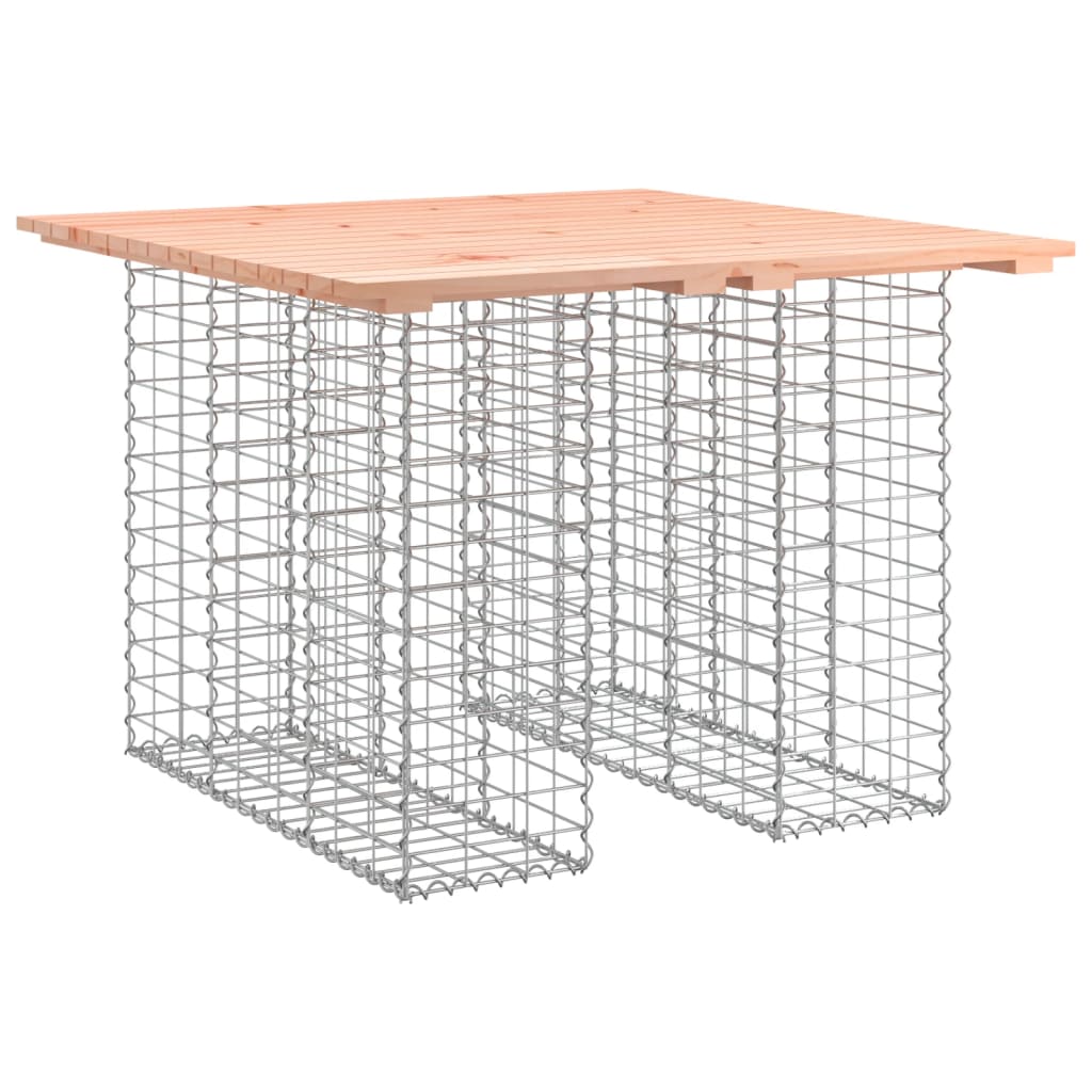 Zahradní lavice gabionový design 100x102x72cm masivní douglaska