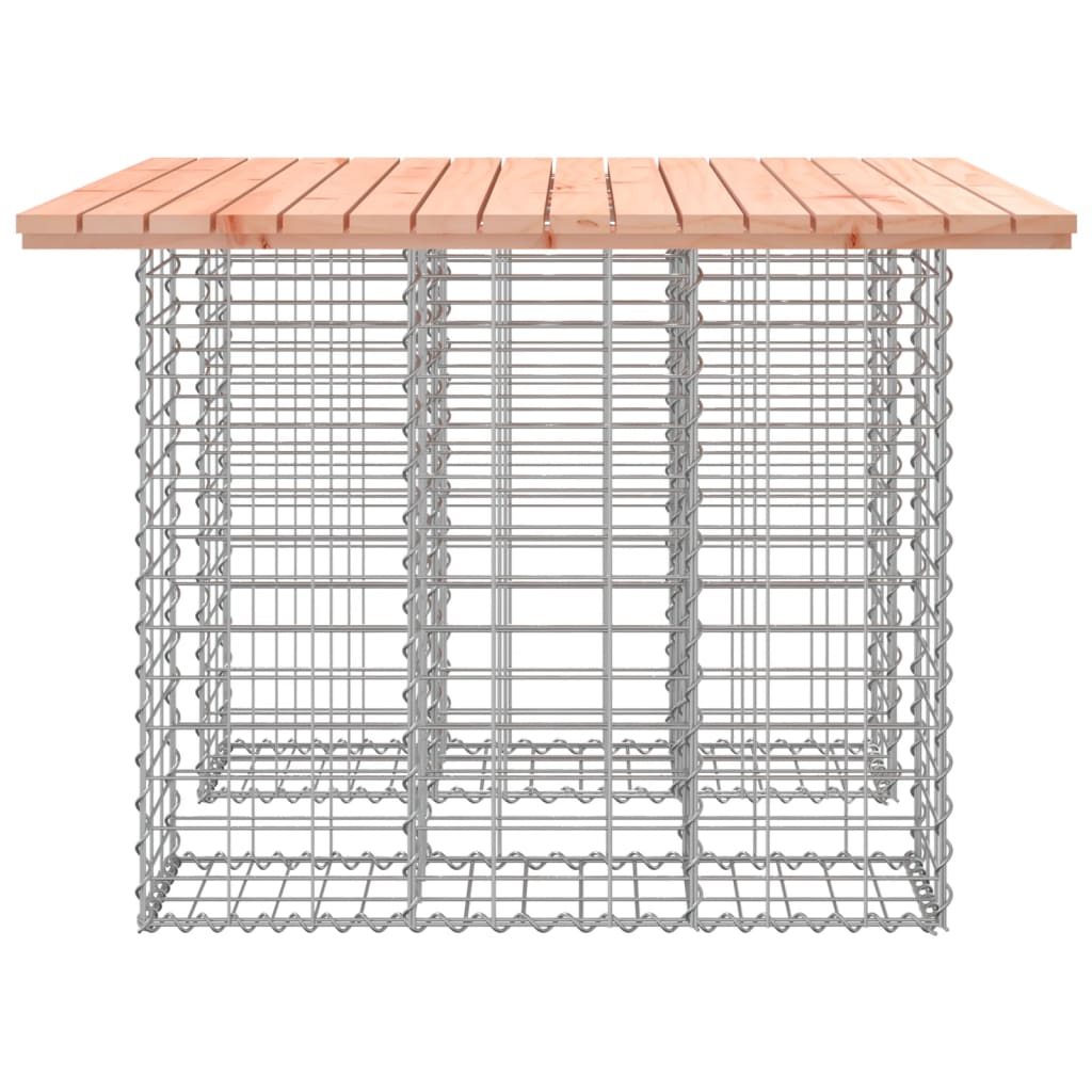 Zahradní lavice gabionový design 100x102x72cm masivní douglaska