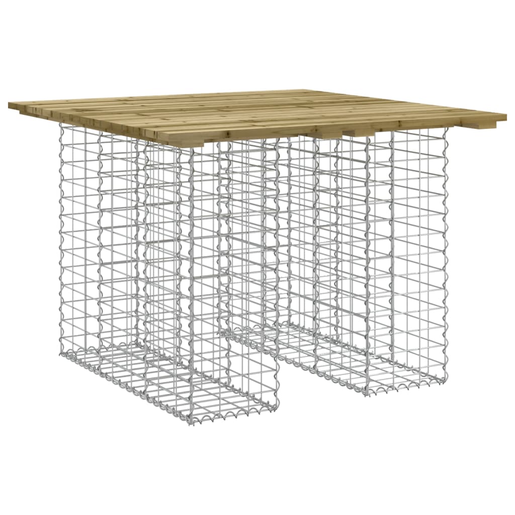 Zahradní lavice gabionový design 100 x 102 x 72 cm borové dřevo