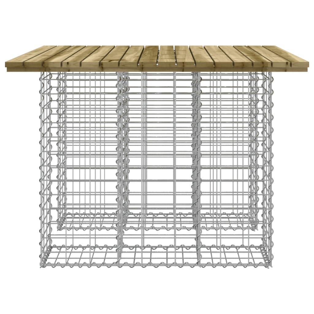 Zahradní lavice gabionový design 100 x 102 x 72 cm borové dřevo
