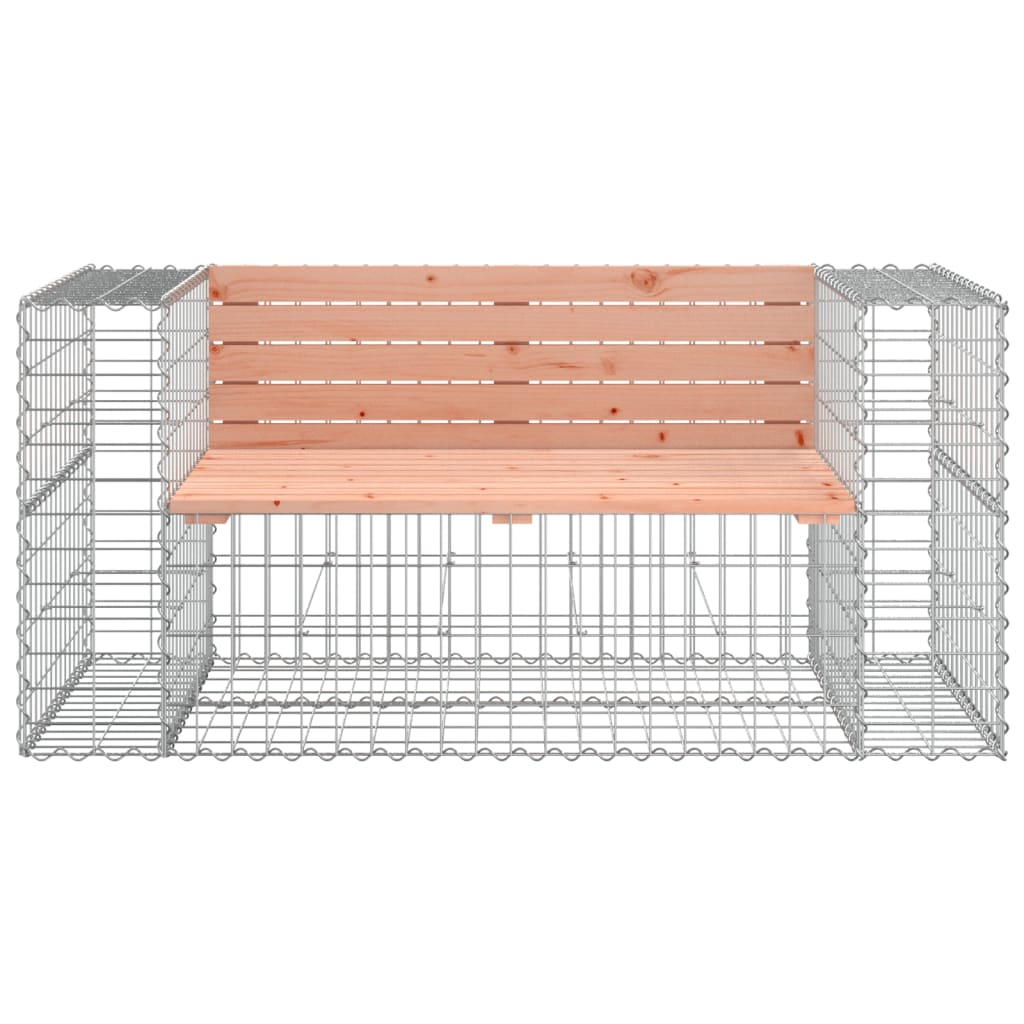 Zahradní lavice gabionový design 143 x 71 x 65,5 cm douglaska
