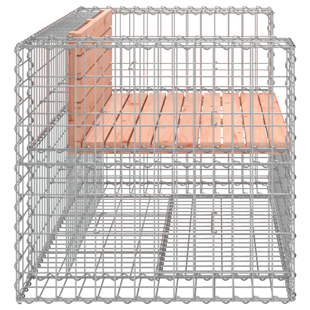 Zahradní lavice gabionový design 143 x 71 x 65,5 cm douglaska