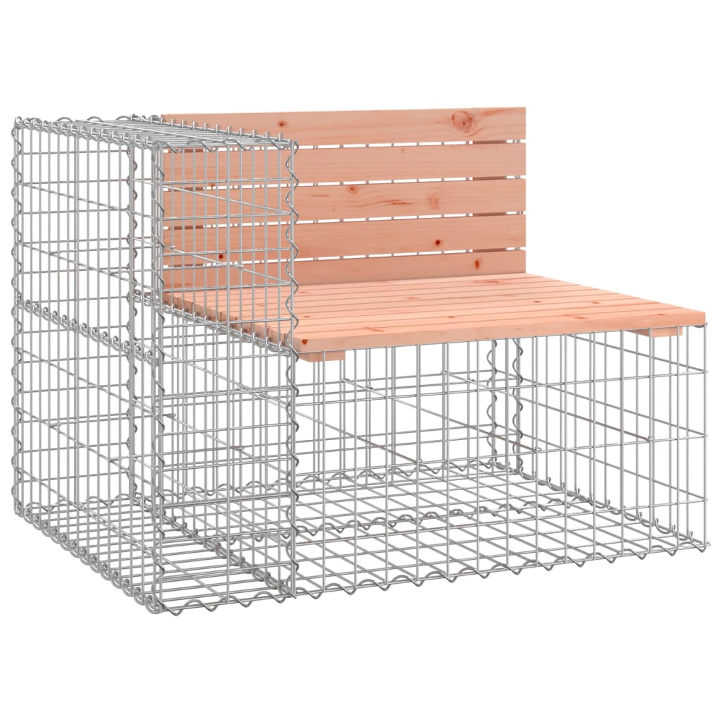 Zahradní lavice gabionový design 92x71x65,5cm masivní douglaska