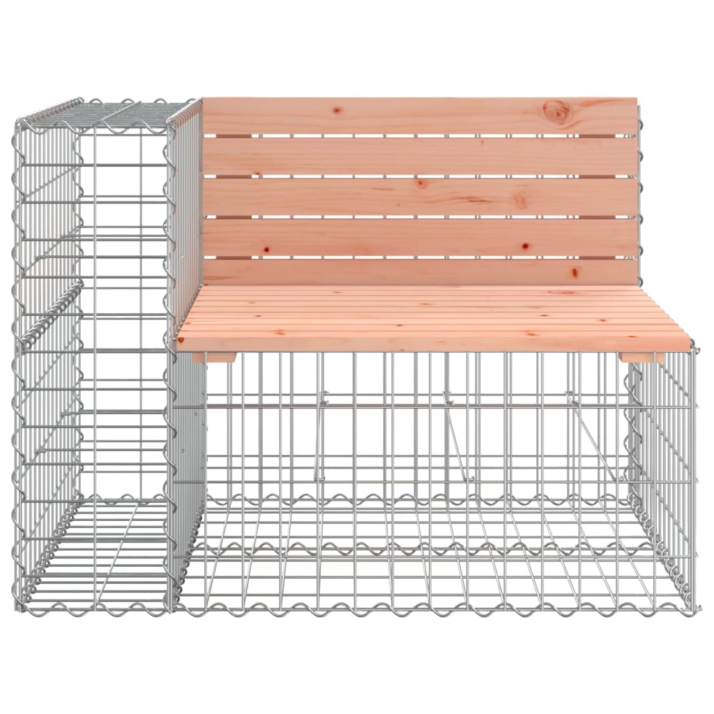 Zahradní lavice gabionový design 92x71x65,5cm masivní douglaska