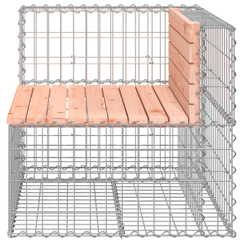 Zahradní lavice gabionový design 92x71x65,5cm masivní douglaska