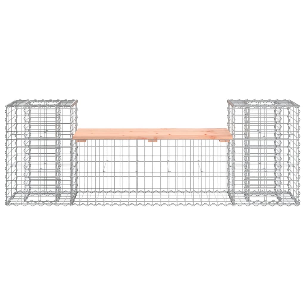 Zahradní lavice gabionový design 183x41x60,5 cm dřevo douglasky