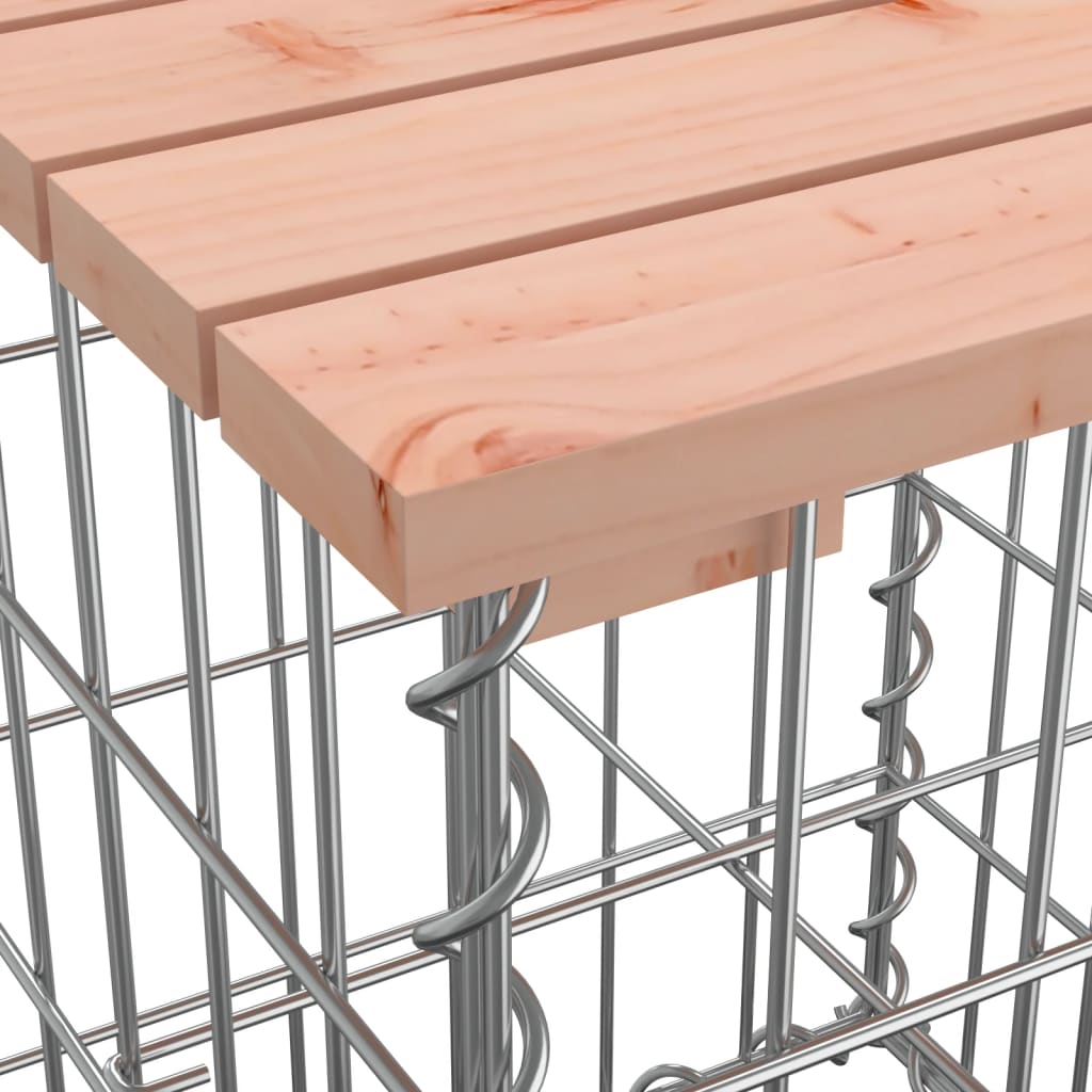 Zahradní lavice gabionový design 183x41x60,5 cm dřevo douglasky