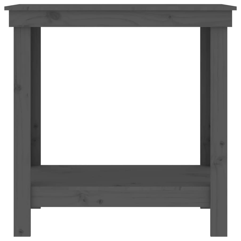 Dílenský stůl šedý 80x50x80 cm masivní borovice