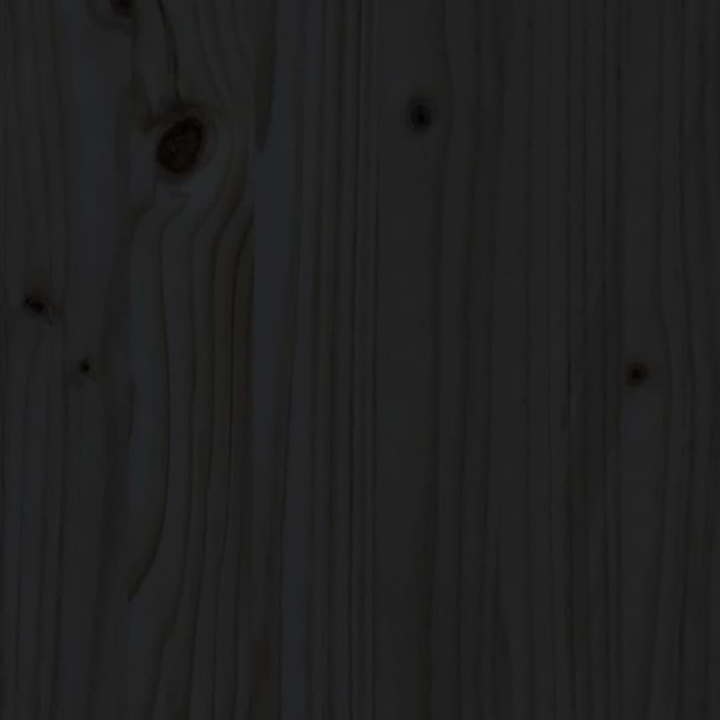 Dílenský stůl černý 180x50x80 cm masivní borovice