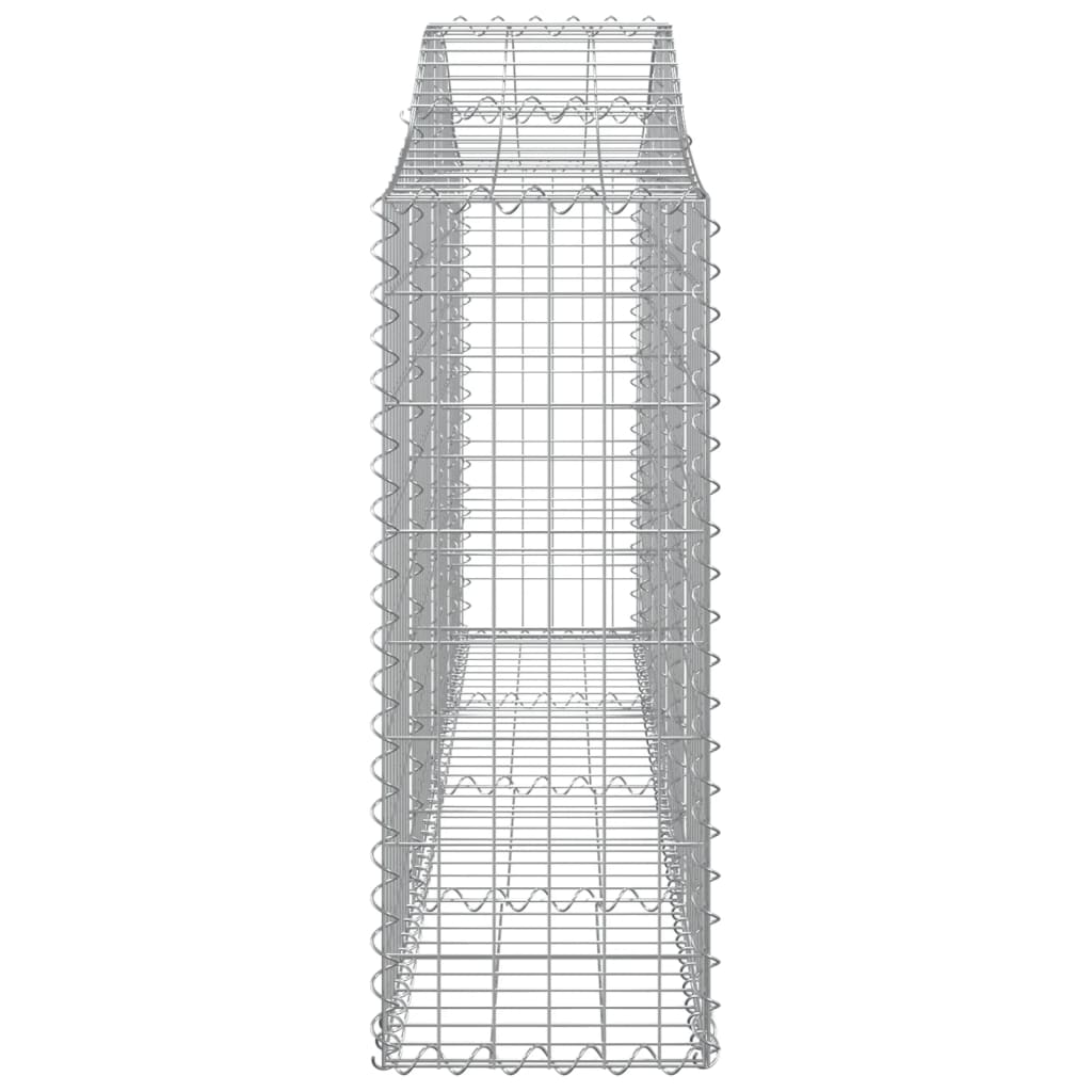 Klenuté gabionové koše 8 ks 200x30x80/100 cm pozinkované železo