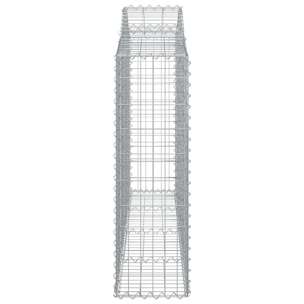 Klenuté gabionové koše 6 ks 200x30x100/120cm pozinkované železo