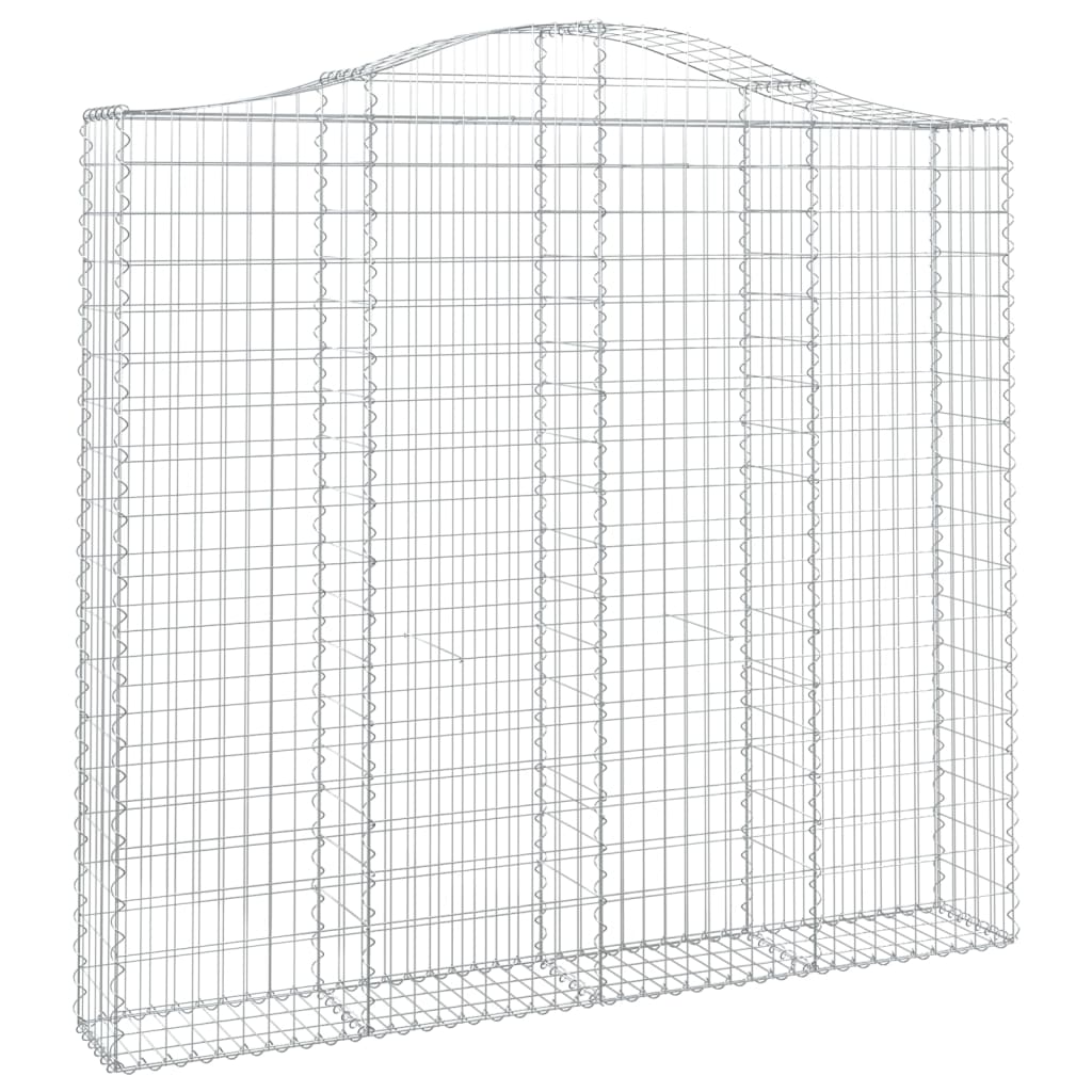 Klenuté gabionové koše 3 ks 200x30x180/200cm pozinkované železo