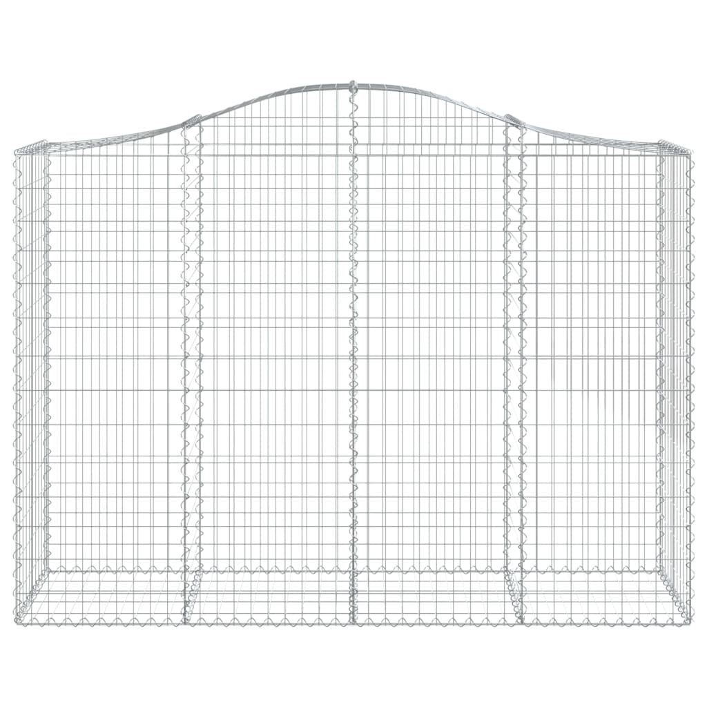 Klenuté gabionové koše 3 ks 200x50x140/160cm pozinkované železo