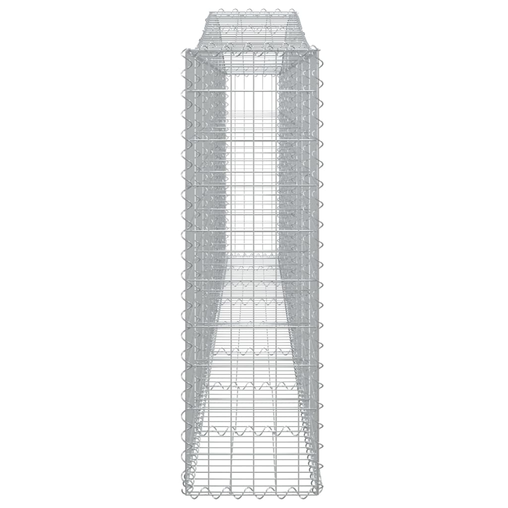 Klenuté gabionové koše 3 ks 400x30x100/120cm pozinkované železo