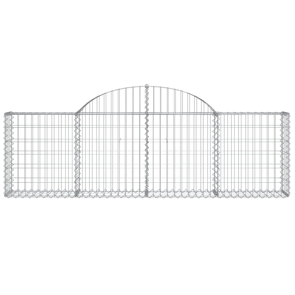 Klenuté gabionové koše 10 ks 200x30x60/80 cm pozinkované železo