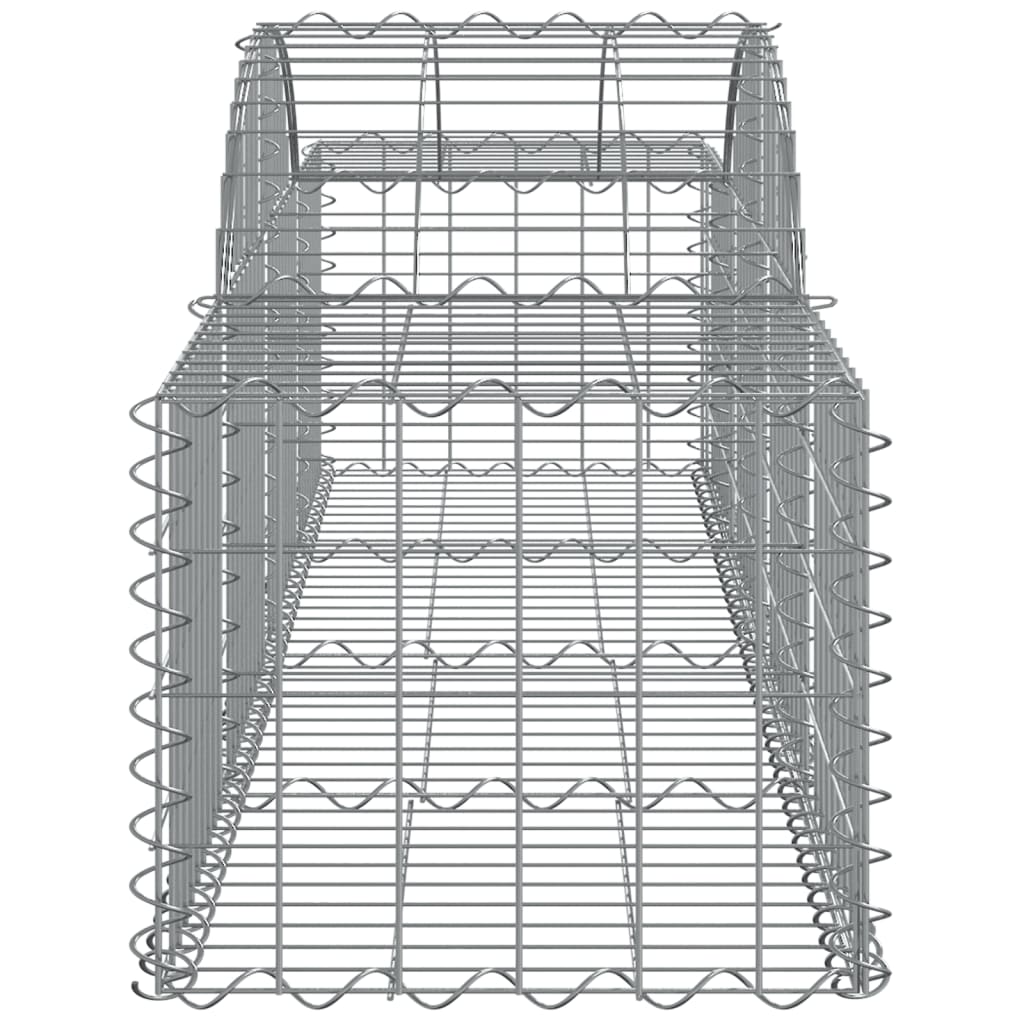 Klenuté gabionové koše 5 ks 200x50x40/60 cm pozinkované železo