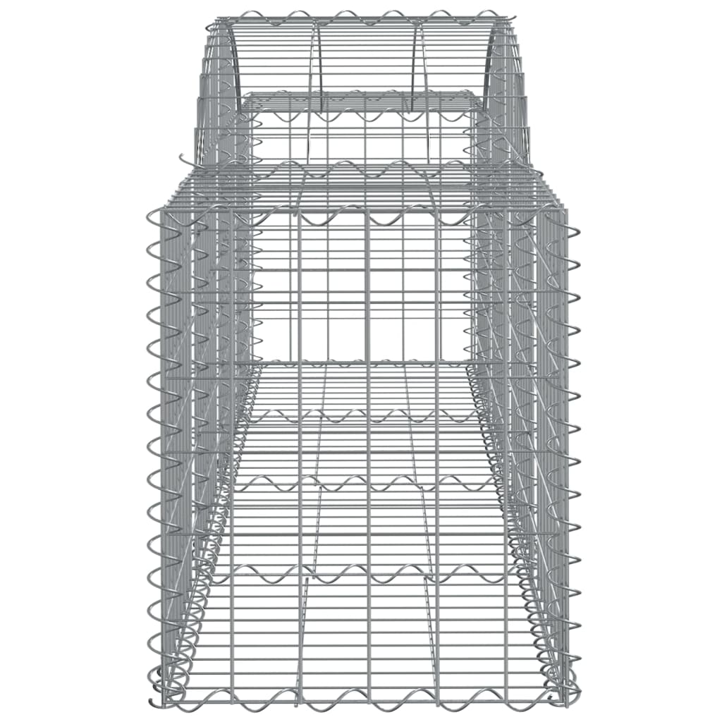 Klenuté gabionové koše 5 ks 200x50x60/80 cm pozinkované železo