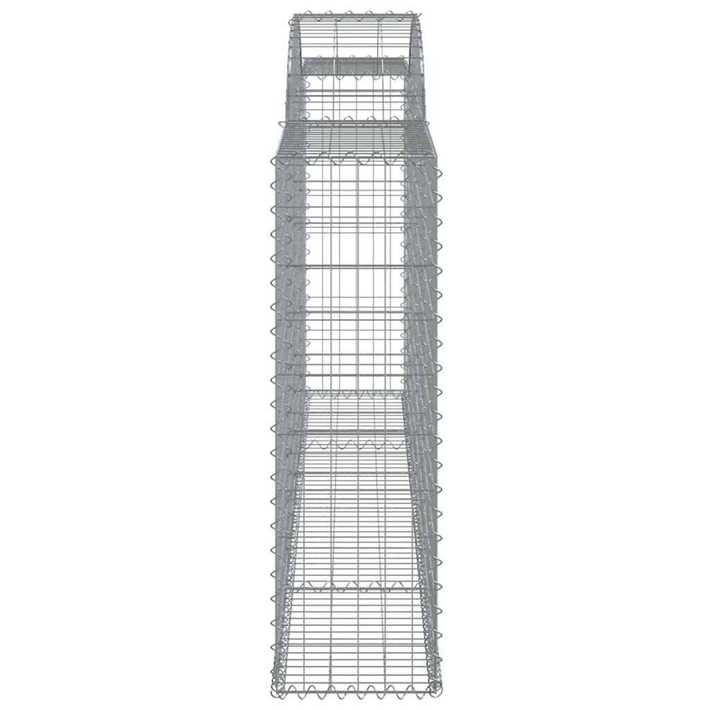 Klenuté gabionové koše 3 ks 300x30x100/120cm pozinkované železo