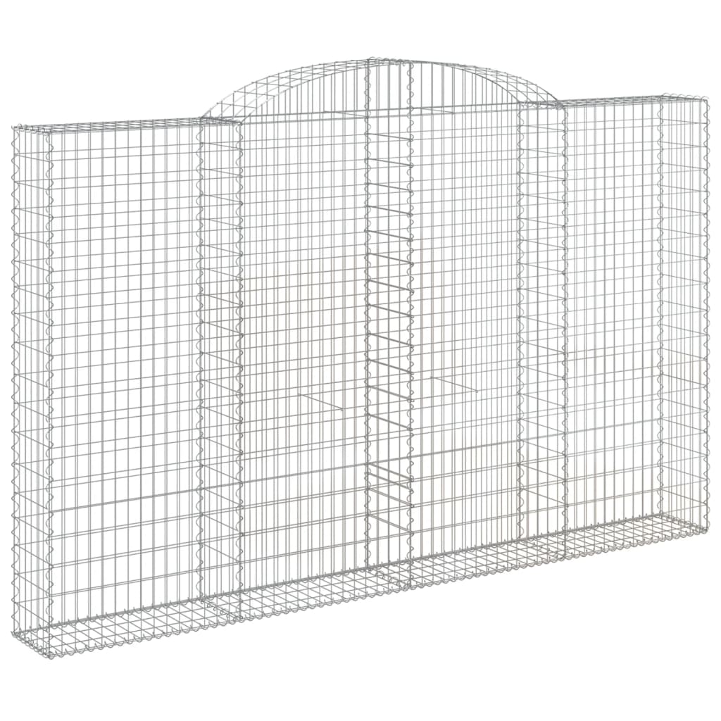 Klenuté gabionové koše 3 ks 300x30x180/200cm pozinkované železo