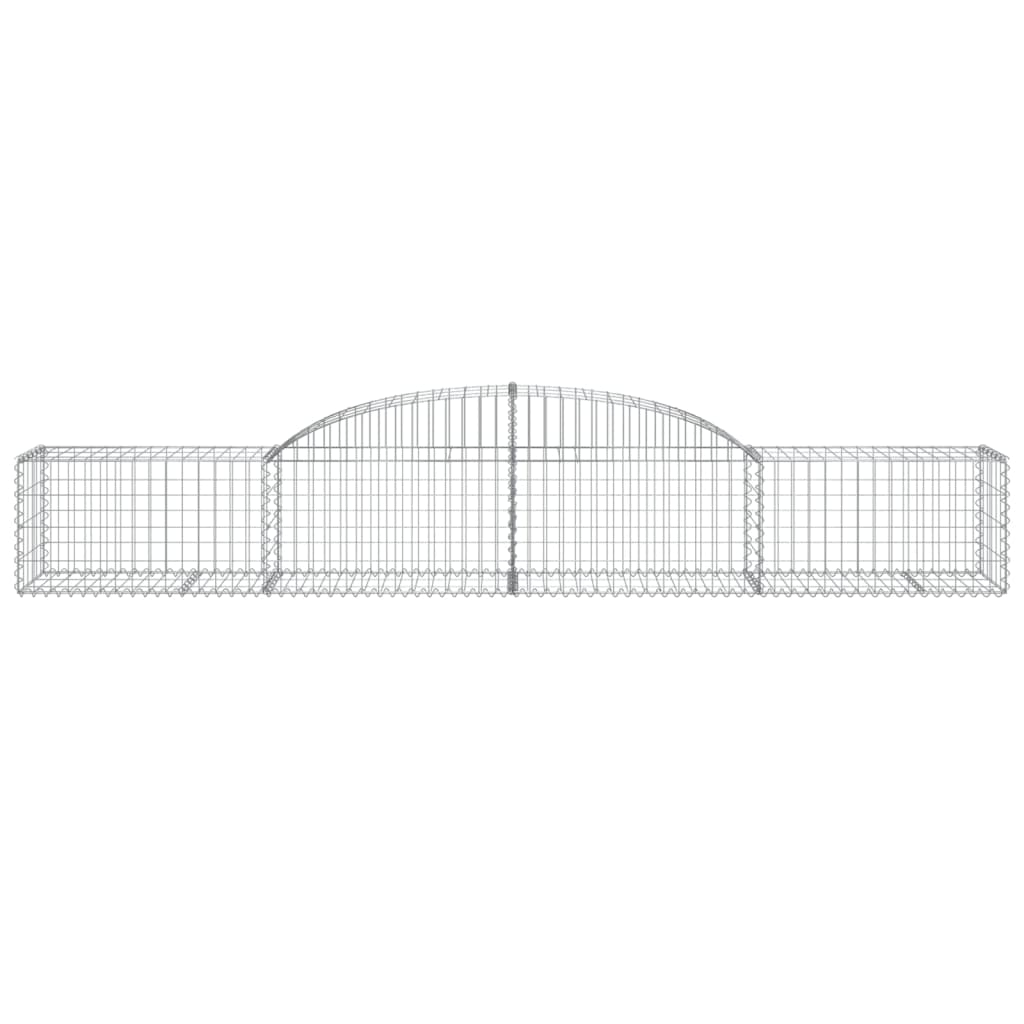 Klenuté gabionové koše 5 ks 300x50x40/60 cm pozinkované železo