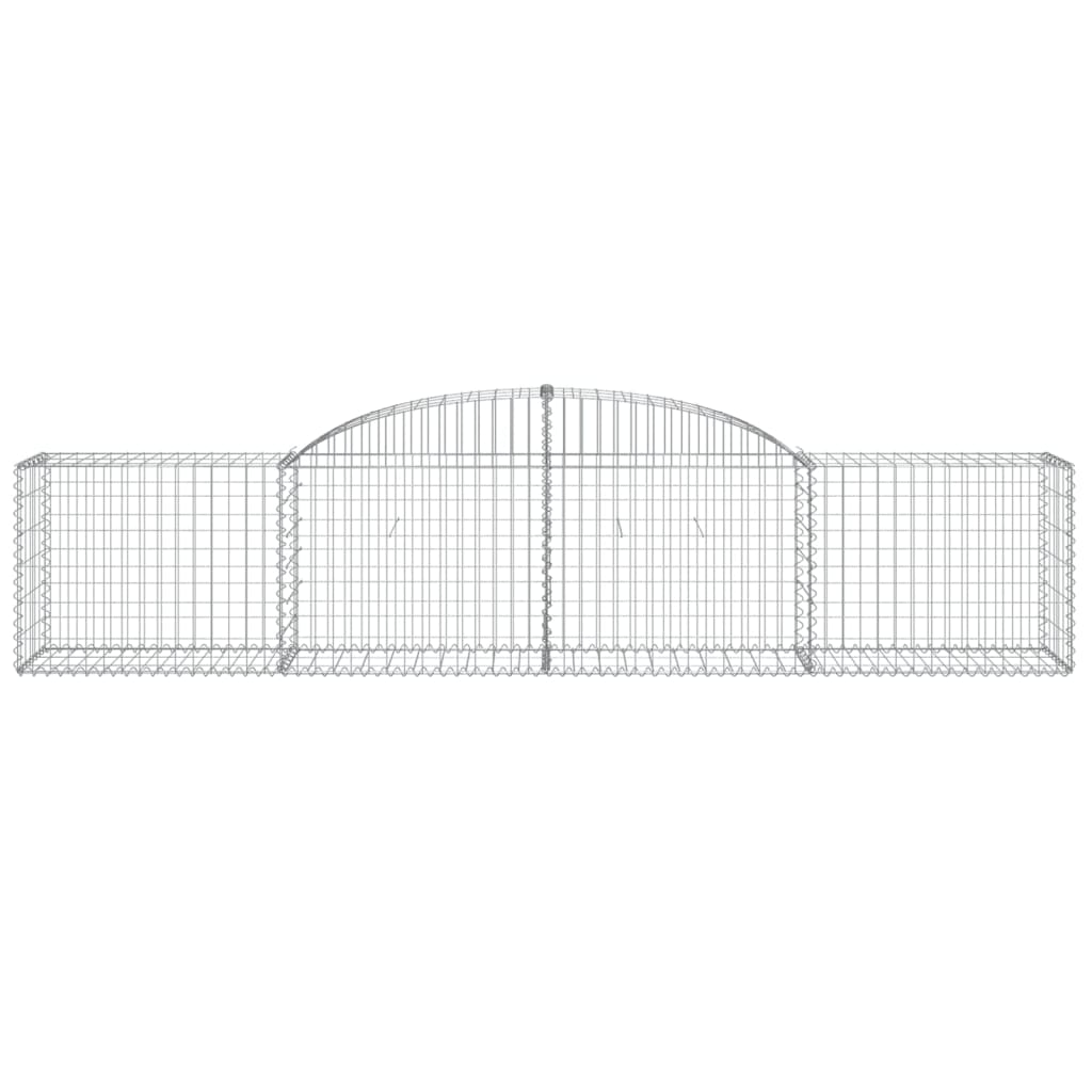 Klenuté gabionové koše 3 ks 300x50x60/80 cm pozinkované železo