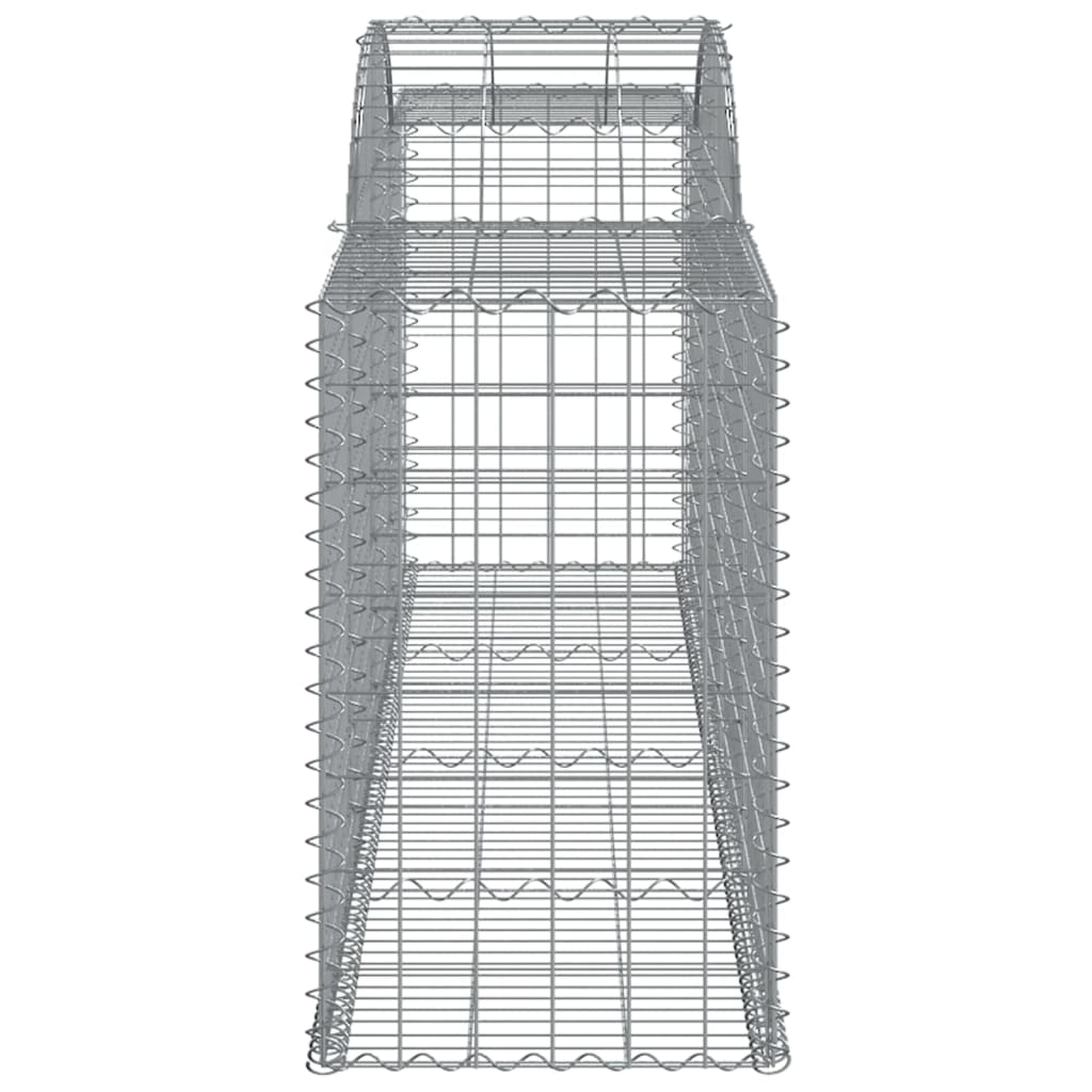Klenuté gabionové koše 5 ks 300x50x80/100 cm pozinkované železo