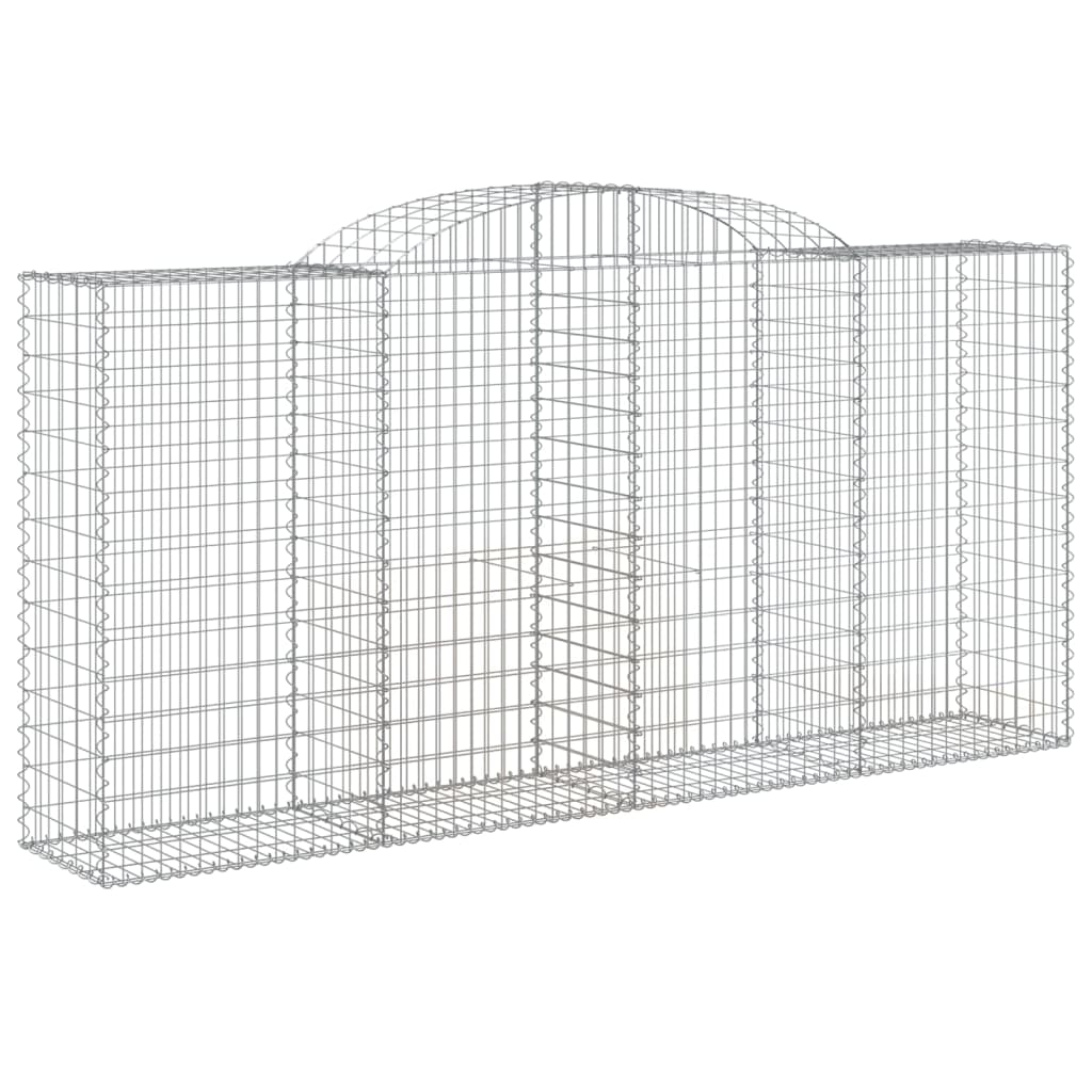 Klenuté gabionové koše 3 ks 300x50x140/160cm pozinkované železo