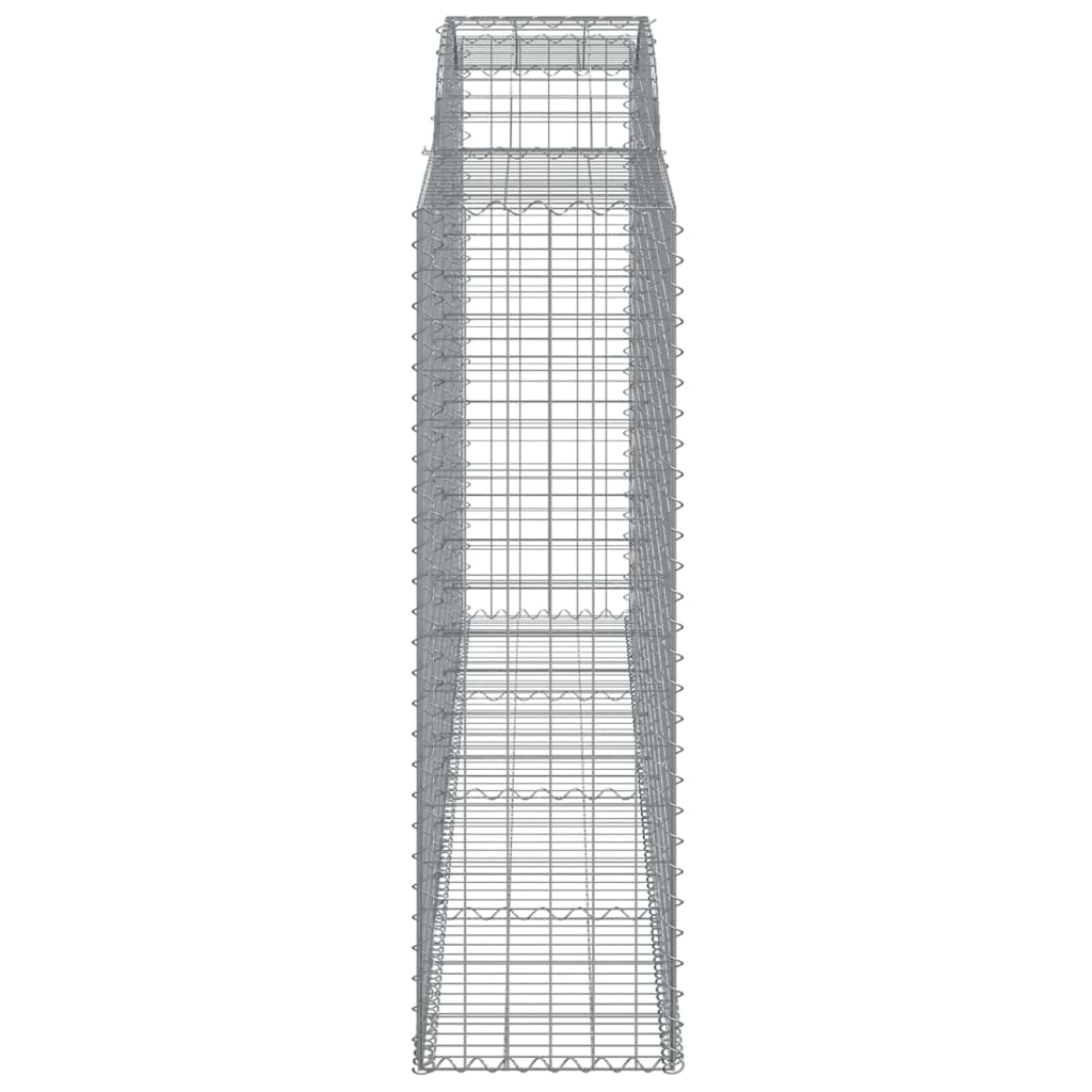 Klenuté gabionové koše 3 ks 300x50x160/180cm pozinkované železo