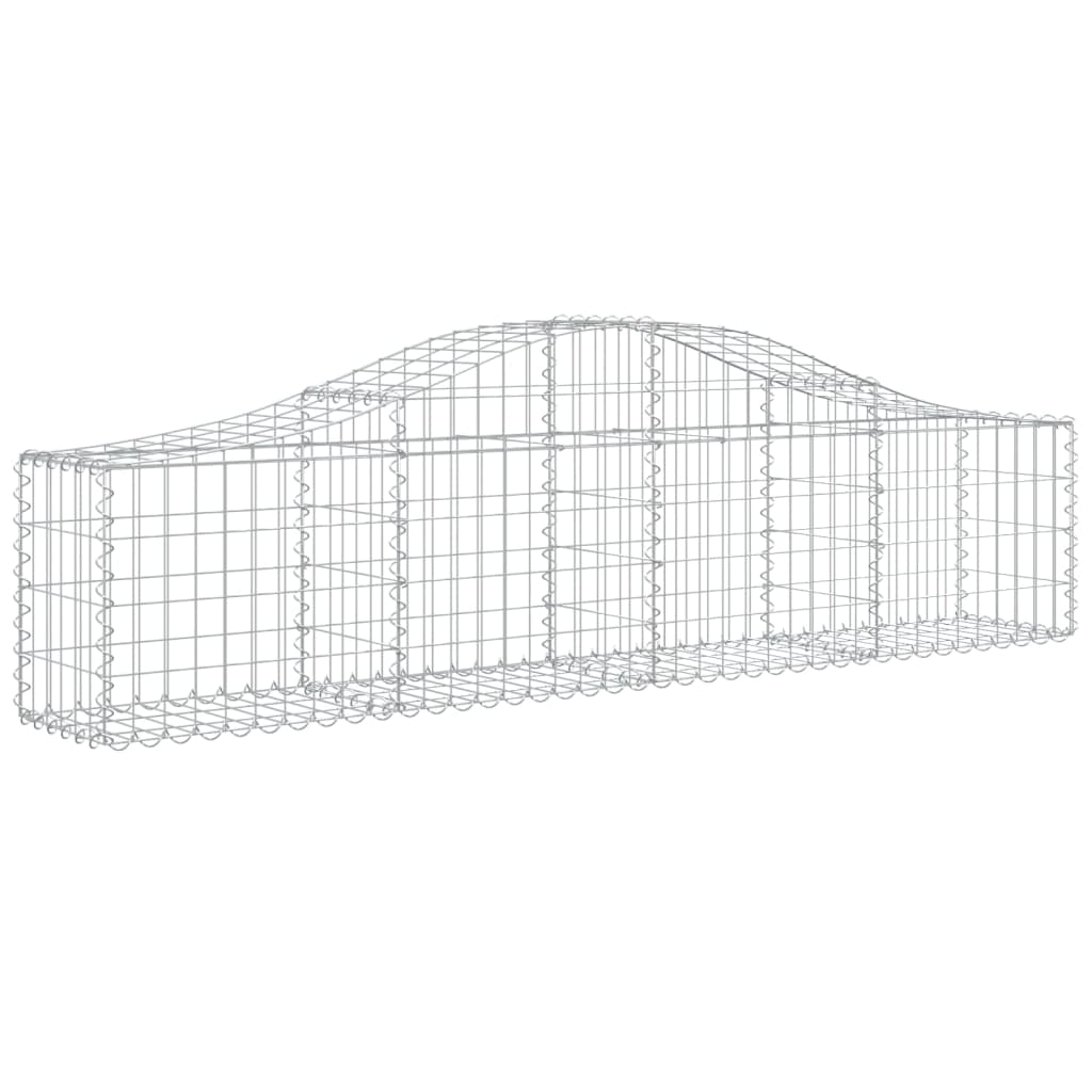 Klenutý gabionový koš 200 x 30 x 40/60 cm pozinkované železo