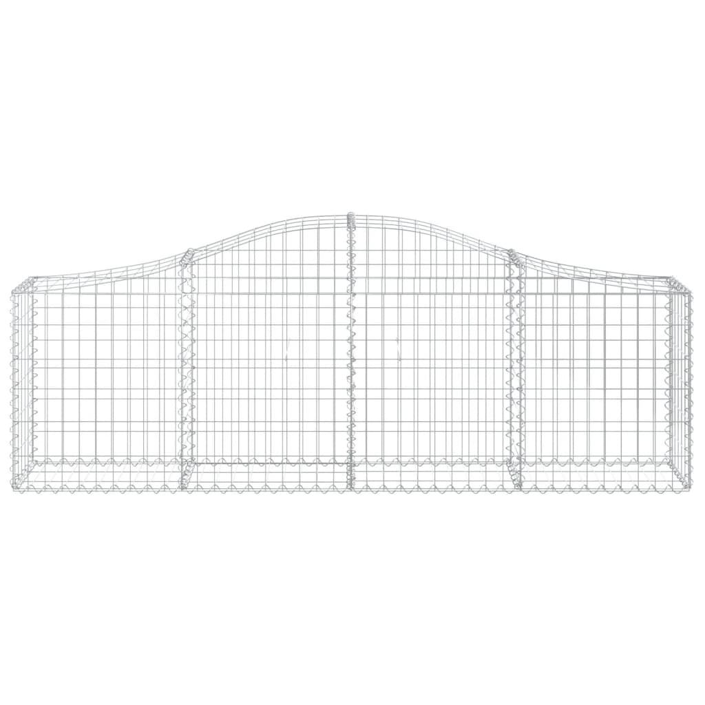 Klenutý gabionový koš 200 x 30 x 60/80 cm pozinkované železo