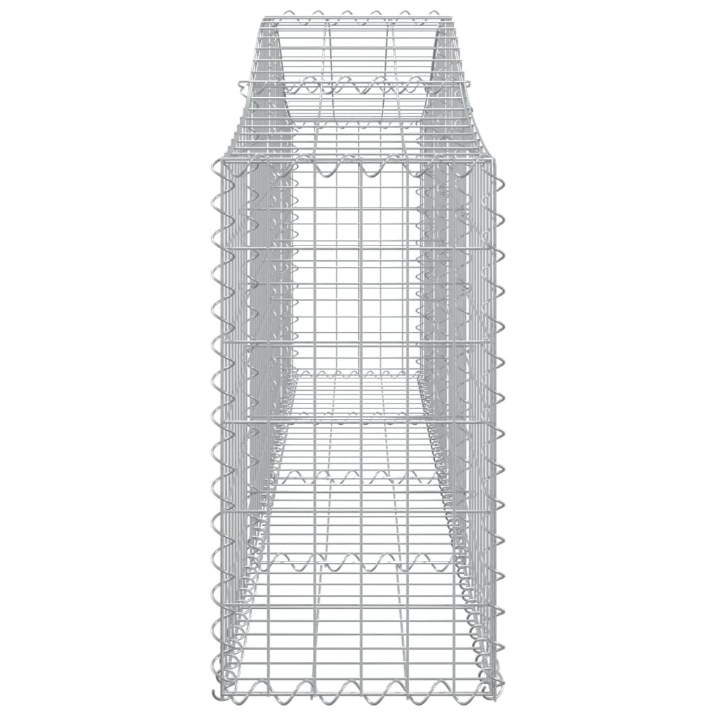 Klenutý gabionový koš 200 x 30 x 60/80 cm pozinkované železo