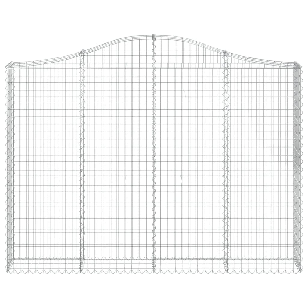 Klenutý gabionový koš 200 x 30 x 140/160 cm pozinkované železo