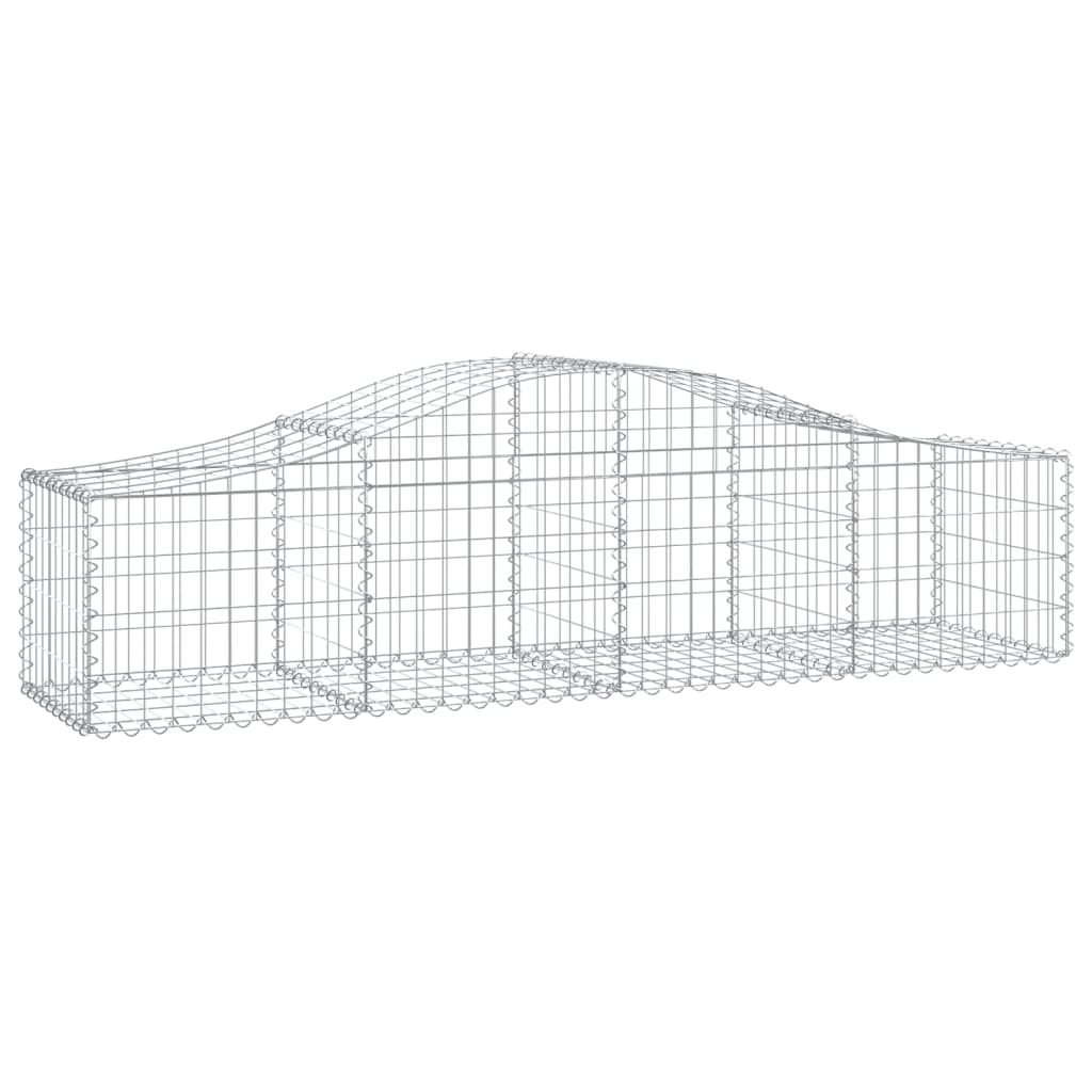 Klenutý gabionový koš 200 x 50 x 40/60 cm pozinkované železo