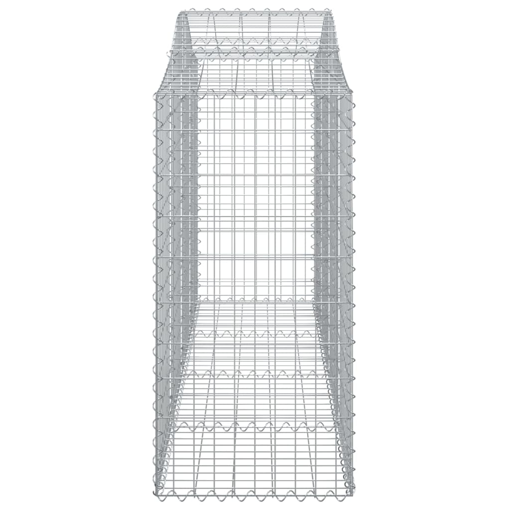 Klenutý gabionový koš 200 x 50 x 100/120 cm pozinkované železo