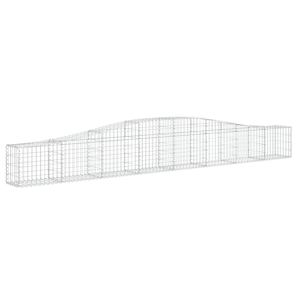 Klenutý gabionový koš 400 x 30 x 40/60 cm pozinkované železo