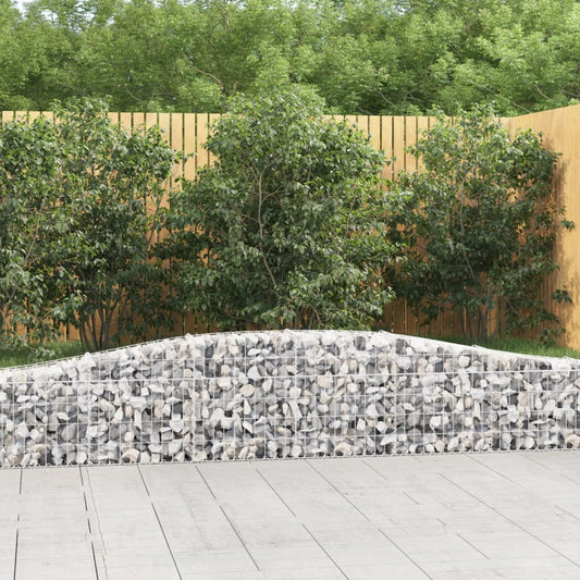 Klenutý gabionový koš 400 x 30 x 40/60 cm pozinkované železo