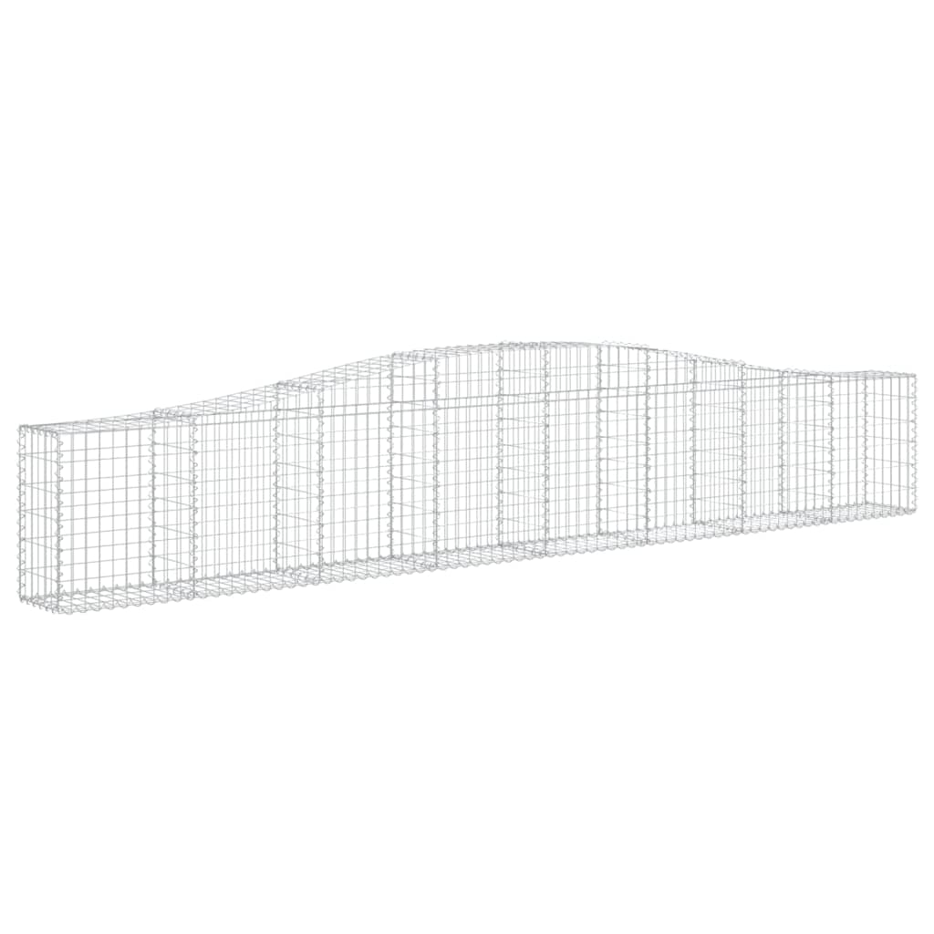Klenutý gabionový koš 400 x 30 x 60/80 cm pozinkované železo