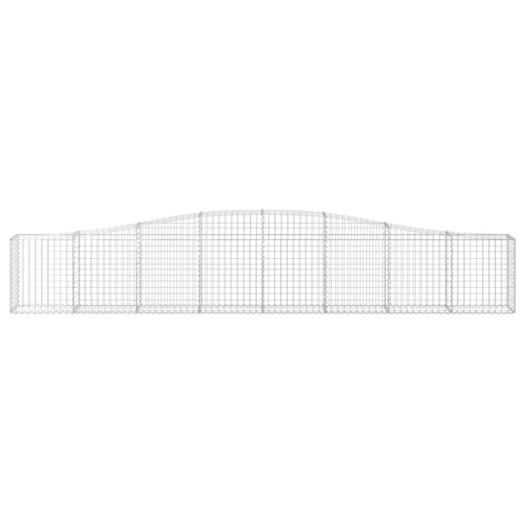 Klenutý gabionový koš 400 x 30 x 60/80 cm pozinkované železo