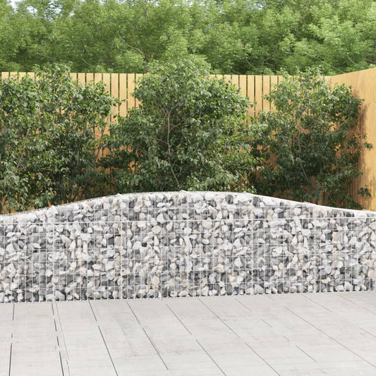 Klenutý gabionový koš 400 x 30 x 60/80 cm pozinkované železo