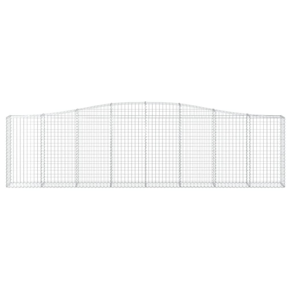 Klenutý gabionový koš 400 x 30 x 100/120 cm pozinkované železo