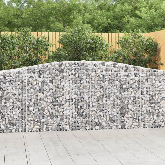 Klenutý gabionový koš 400 x 30 x 100/120 cm pozinkované železo
