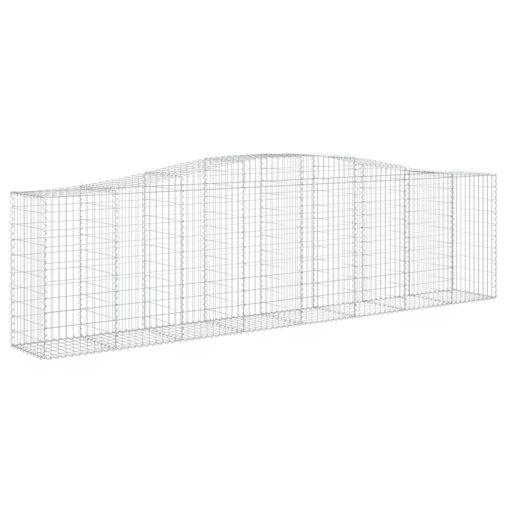 Klenutý gabionový koš 400 x 50 x 100/120 cm pozinkované železo