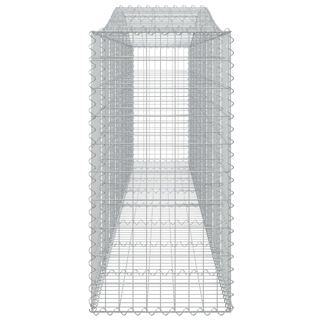 Klenutý gabionový koš 400 x 50 x 100/120 cm pozinkované železo